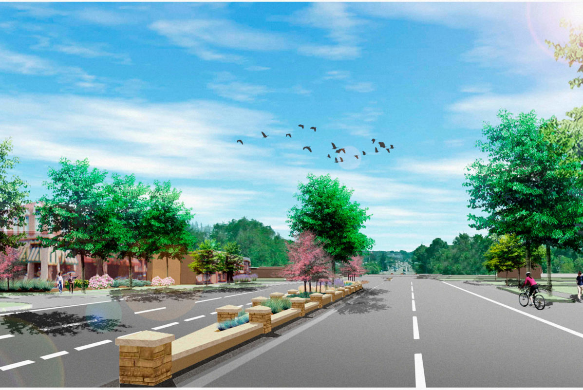 Photo of College and Willox corridor design _ Fort Collins, CO _ Ripley Design Inc