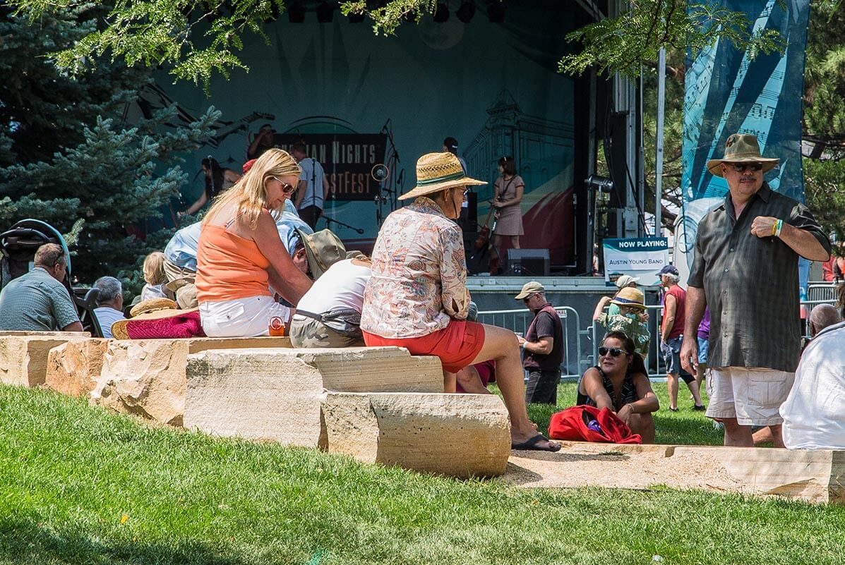 Crowd at the Old Town Library 201 Peterson St – Ripley Design, Inc. Fort Collins, CO