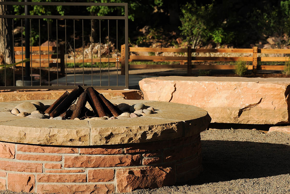 Fire pit Lavern M. Johnson Park 600 Park Dr Lyons, CO – Ripley Design