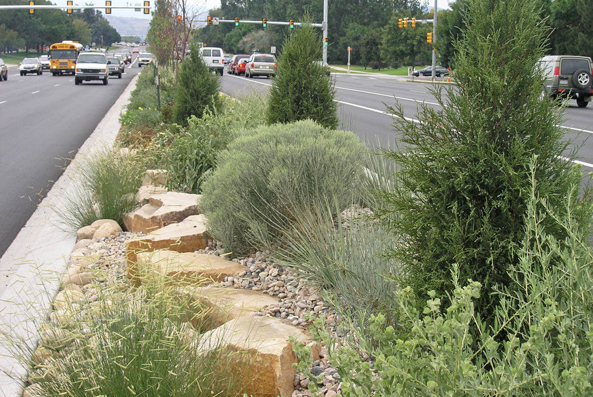 Medians at Harmony and Lemay Fort Collins _ Ripley Design Inc Fort Collins