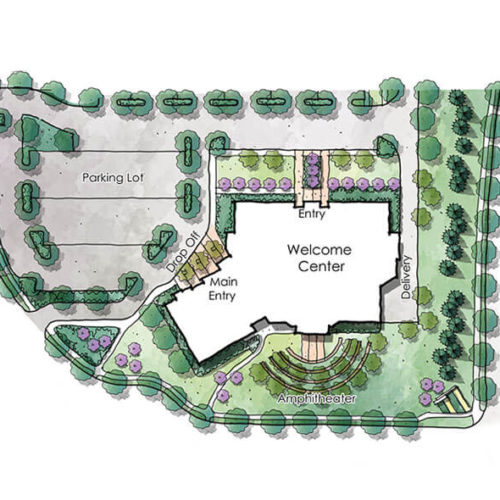 Rendering Aims Community College Welcome Center Greeley, CO – design Ripley Design, Inc.