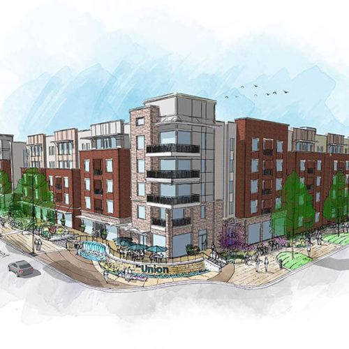 Rendering Union on Elizabeth Apartments – Ripley Design Inc. Fort Collins