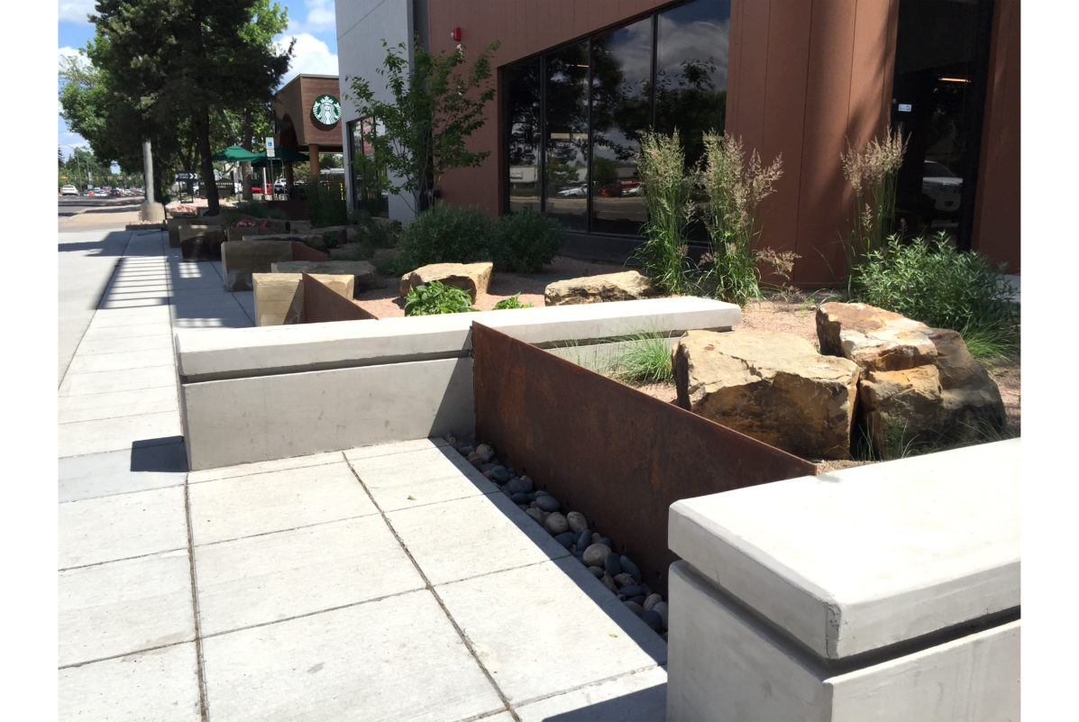 Streetscape details for California Plaza